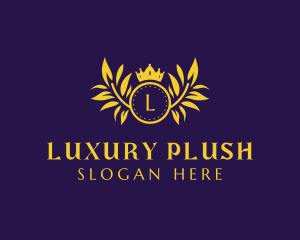 Golden Luxury Crown  logo design