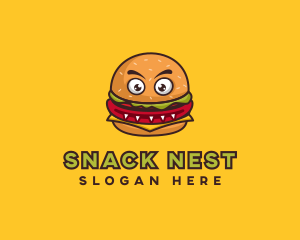 Monster Burger Restaurant logo design