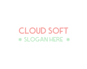 Cute Pastel Wordmark logo design