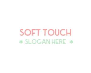 Cute Pastel Wordmark logo