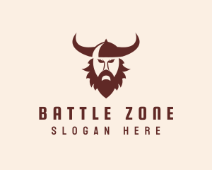 Angry Viking Head logo design