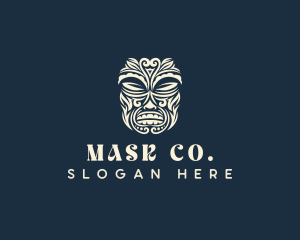 Mask Tiki Tribal  logo