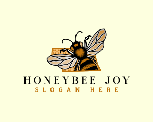 Honeybee Nebraska Insect logo