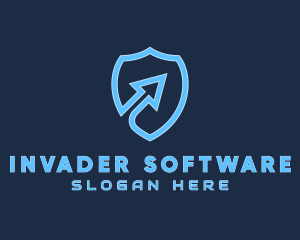 Security Shield Arrow logo design