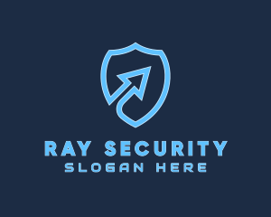 Security Shield Arrow logo design