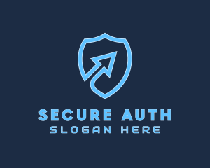 Security Shield Arrow logo design