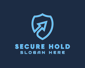 Security Shield Arrow logo design