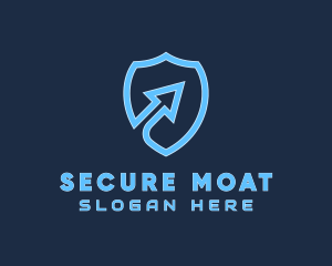 Security Shield Arrow logo design