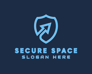 Security Shield Arrow logo design