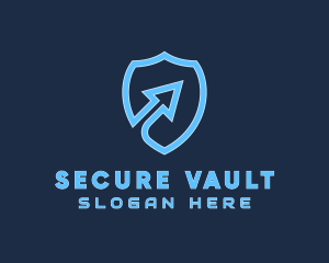 Security Shield Arrow logo design