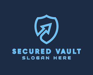 Security Shield Arrow logo design