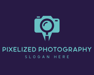 Magnifying Glass Camera  logo design