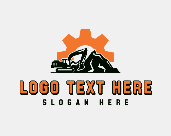 Excavator logo example 3