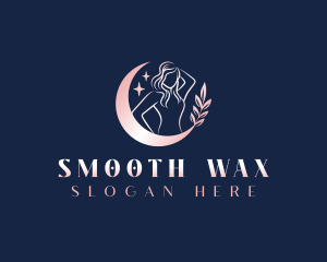 Woman Waxing Wellness logo design