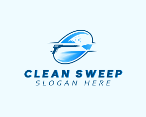 Cleaning Pressure Washer logo design