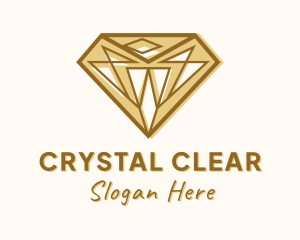 Golden Diamond Gem logo design