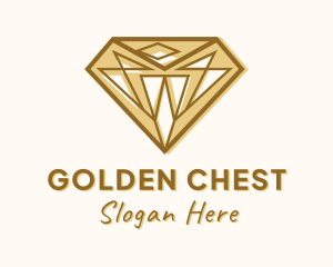 Golden Diamond Gem logo design