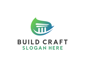  Business Building Pillar logo design