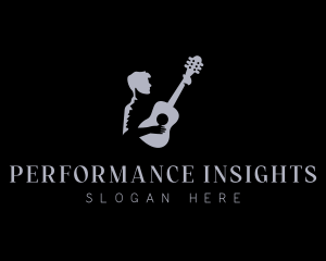 Performer Guitar Musician logo