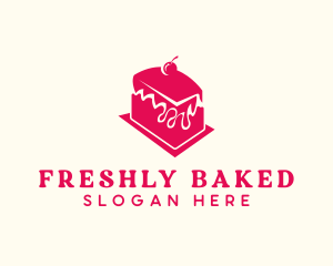 Cherry Icing Cake logo design