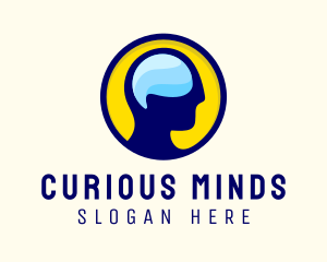 Human Mind Thinking logo design