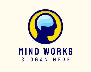 Human Mind Thinking logo design