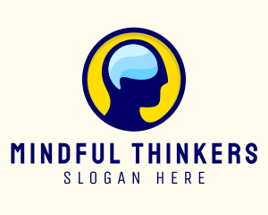 Human Mind Thinking logo design