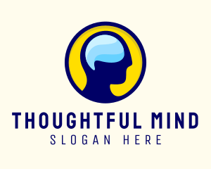 Human Mind Thinking logo design