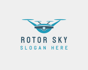 Aerial Drone Flight logo design