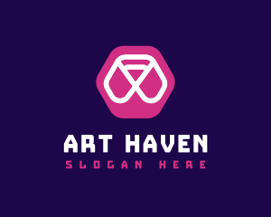 Abstract Hexagon Brand logo design