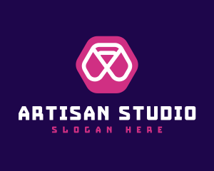 Abstract Hexagon Brand logo design