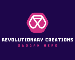 Abstract Hexagon Brand logo design