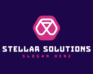 Abstract Hexagon Brand logo design