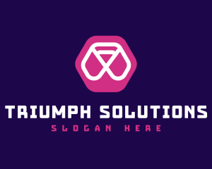 Abstract Hexagon Brand logo design