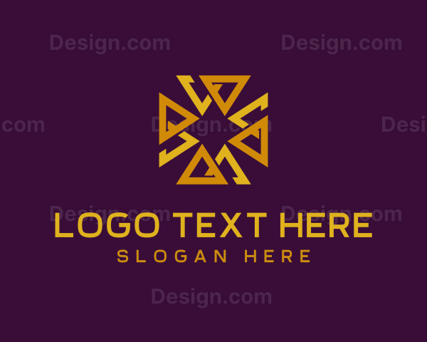 Luxury Golden Cross Logo