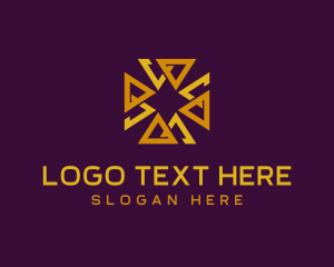 Luxury Golden Cross logo