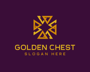 Luxury Golden Cross logo design