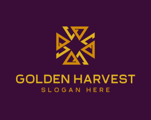 Luxury Golden Cross logo design