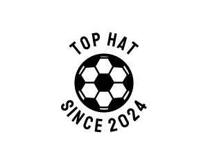 Simple Football Soccer Ball logo design