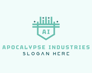 Industrial Shield Builder logo design