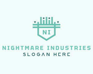 Industrial Shield Builder logo design