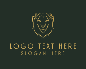 Gold Lion Shield logo