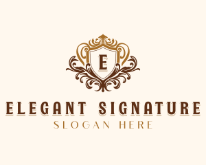 Elegant Royal Shield logo design