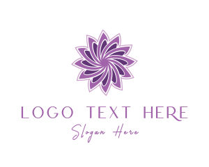 Wellness Purple Flower logo
