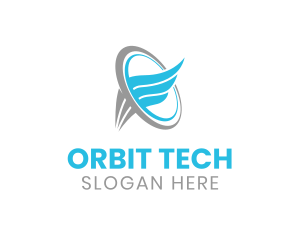 Wing Ring Orbit logo design