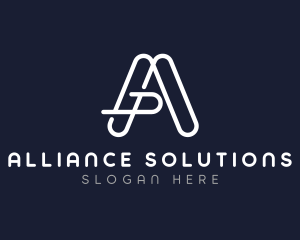 Minimalist Letter A Company logo design