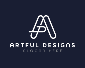 Minimalist Letter A Company logo design