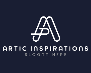 Minimalist Letter A Company logo design