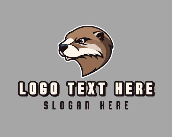 Otter logo example 1