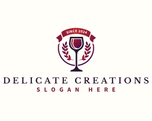 Elegant Wine Glass logo